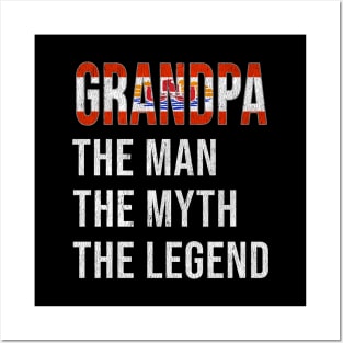 Grand Father French Polynesian Grandpa The Man The Myth The Legend - Gift for French Polynesian Dad With Roots From  French Polynesia Posters and Art